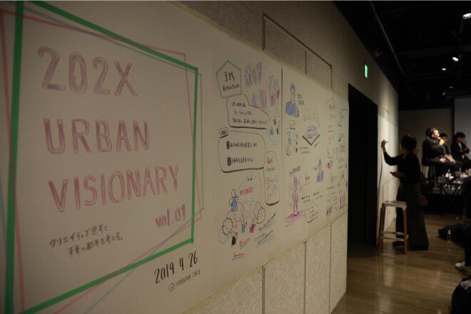 用有创造性的思考想未来的都市的"202X URBAN VISIONARY vol.1"讲话会议、前篇